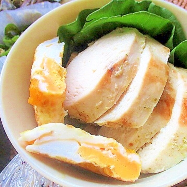 簡単！鶏むね肉の柚子胡椒漬け焼き